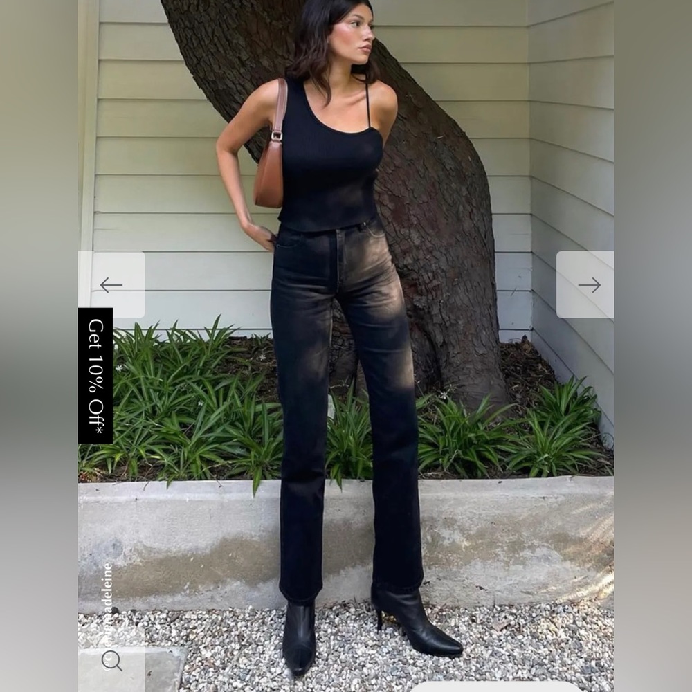 Rolla’s Original High Rise Straight, Black, Size 28